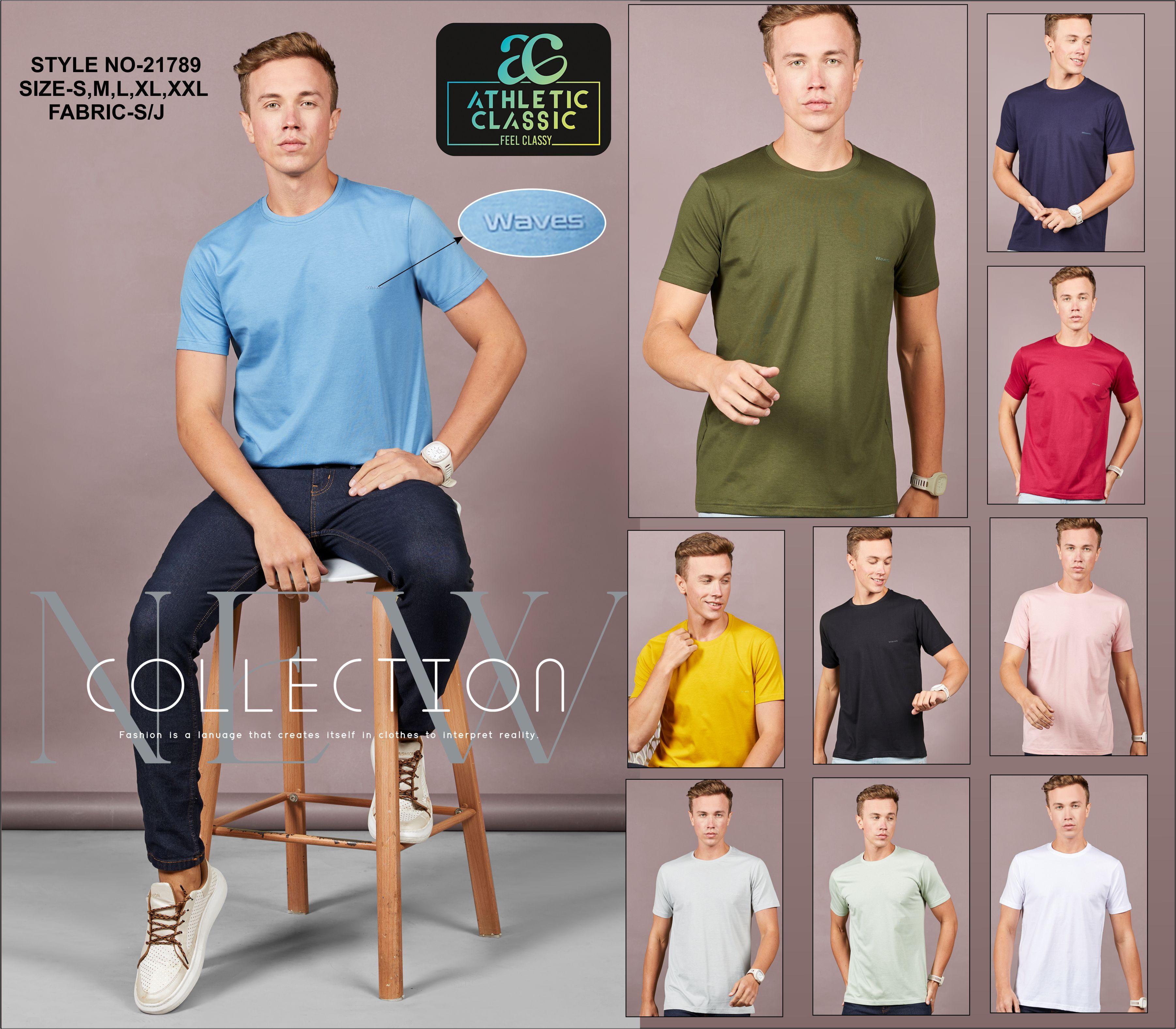 Athletic Classic Mens Single Jersey HS T-Shirt
