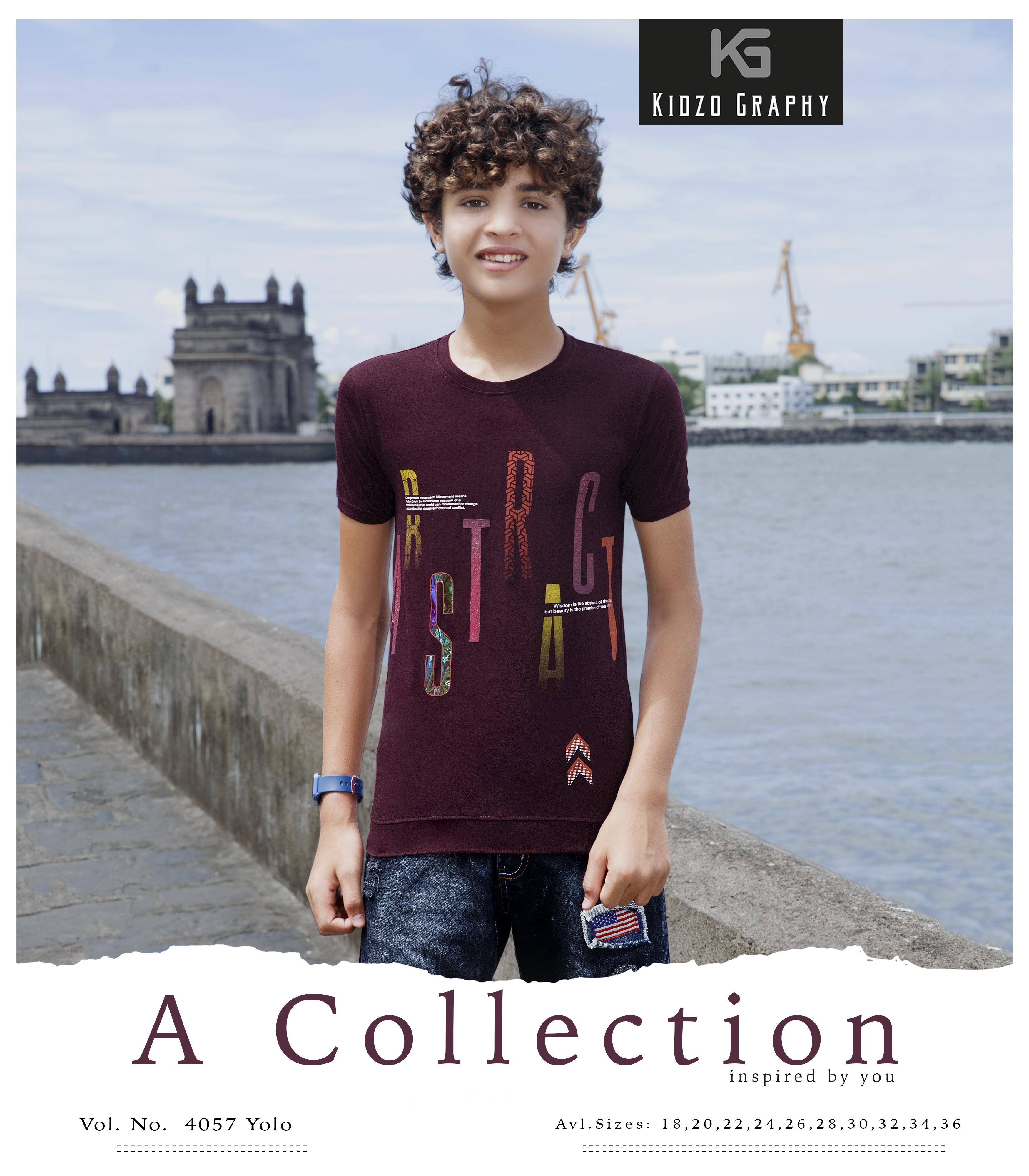 Kidzography Boy's Single Jersey RN T-Shirt