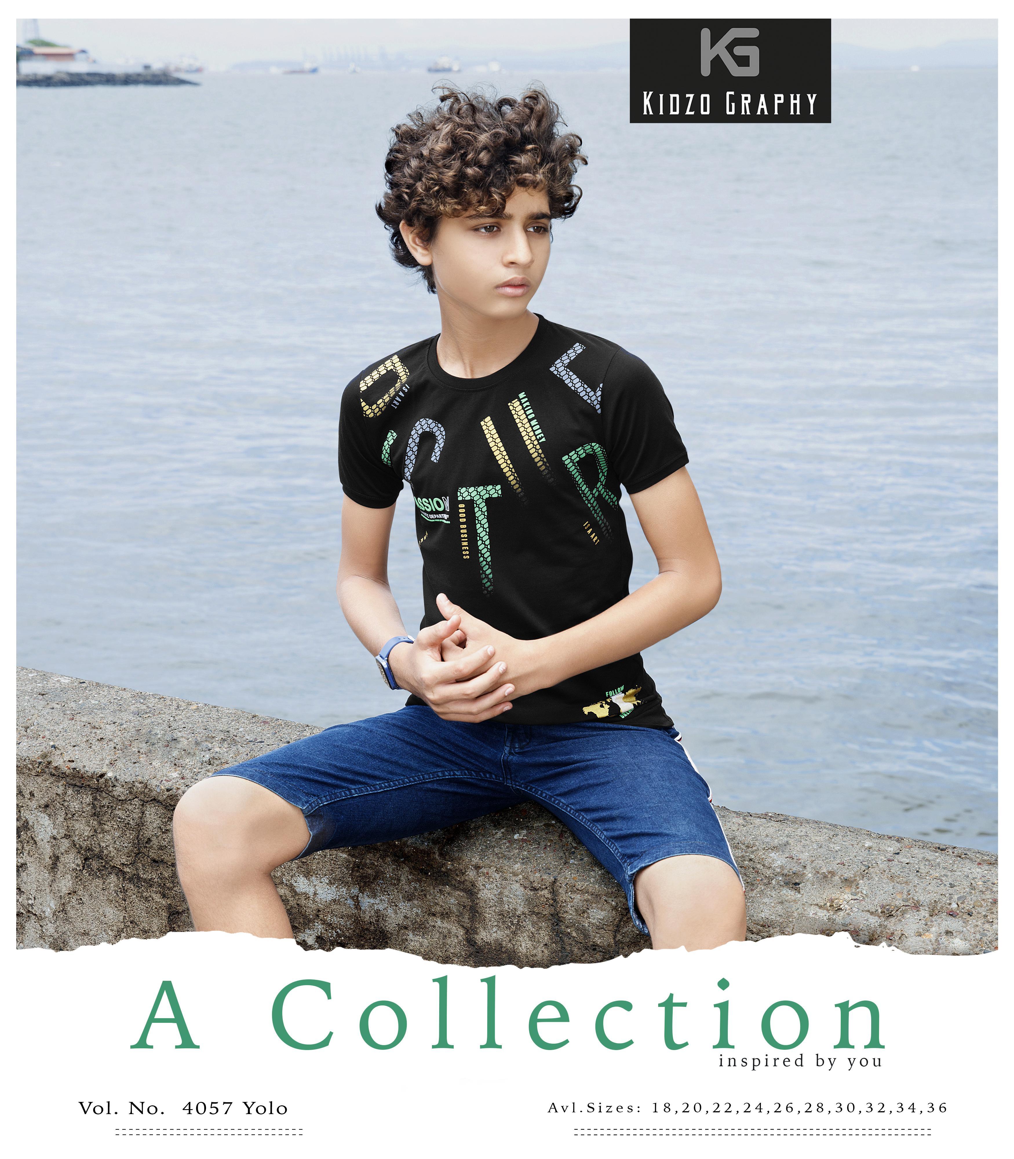 Kidzography Boy's Single Jersey RN T-Shirt