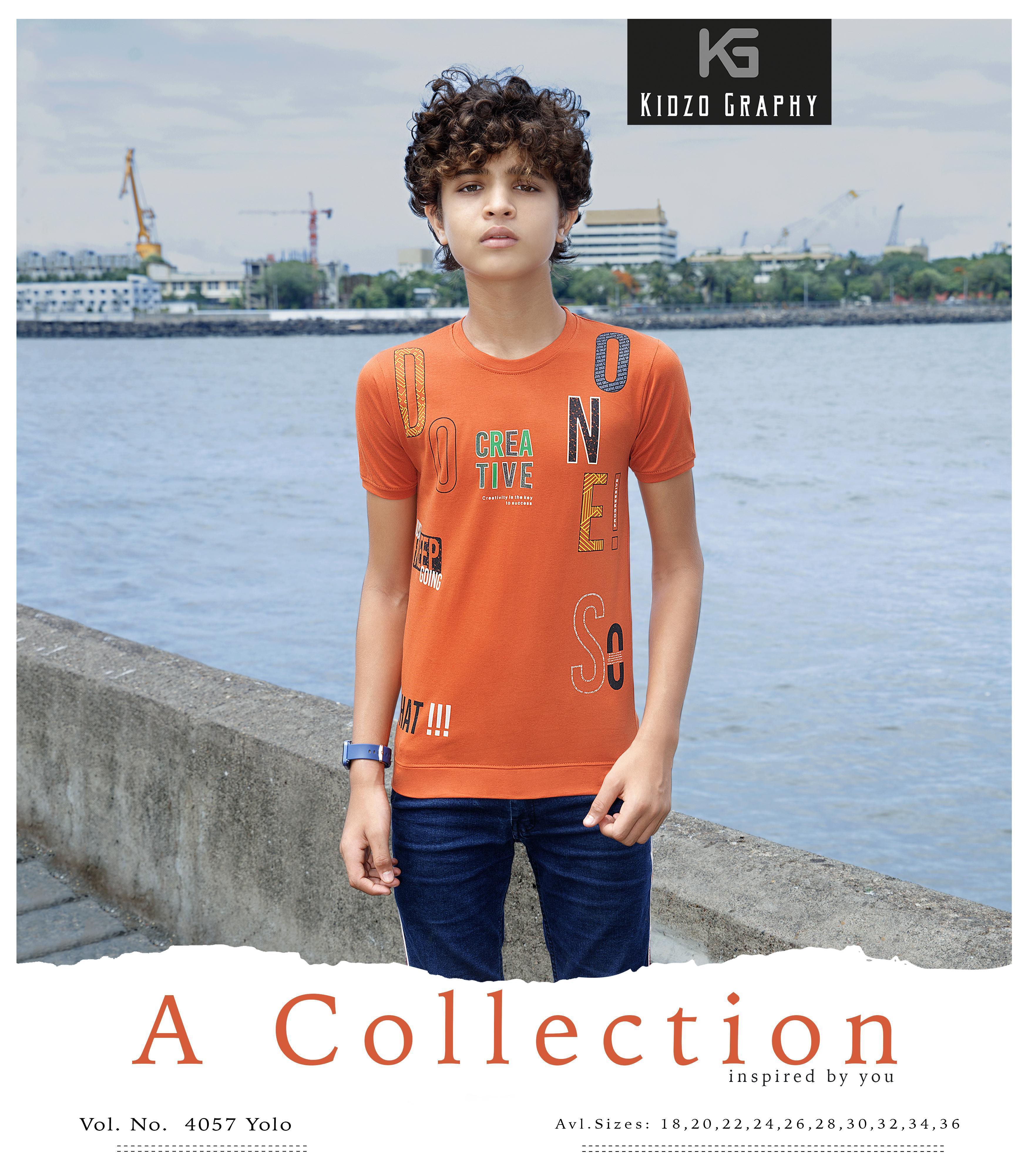 Kidzography Boy's Single Jersey RN T-Shirt