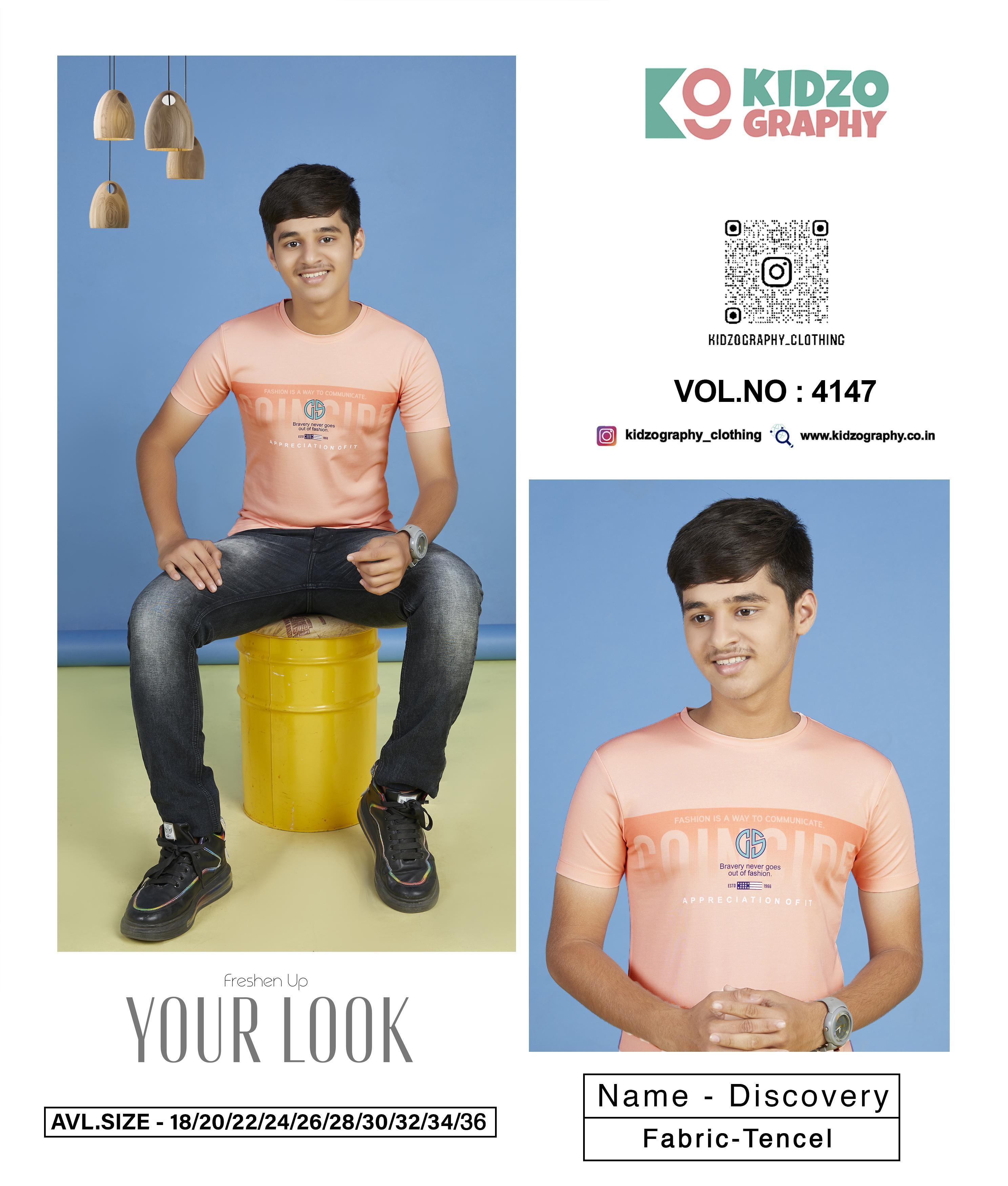 Kidzography Boy's Tencel Printed T-Shirt