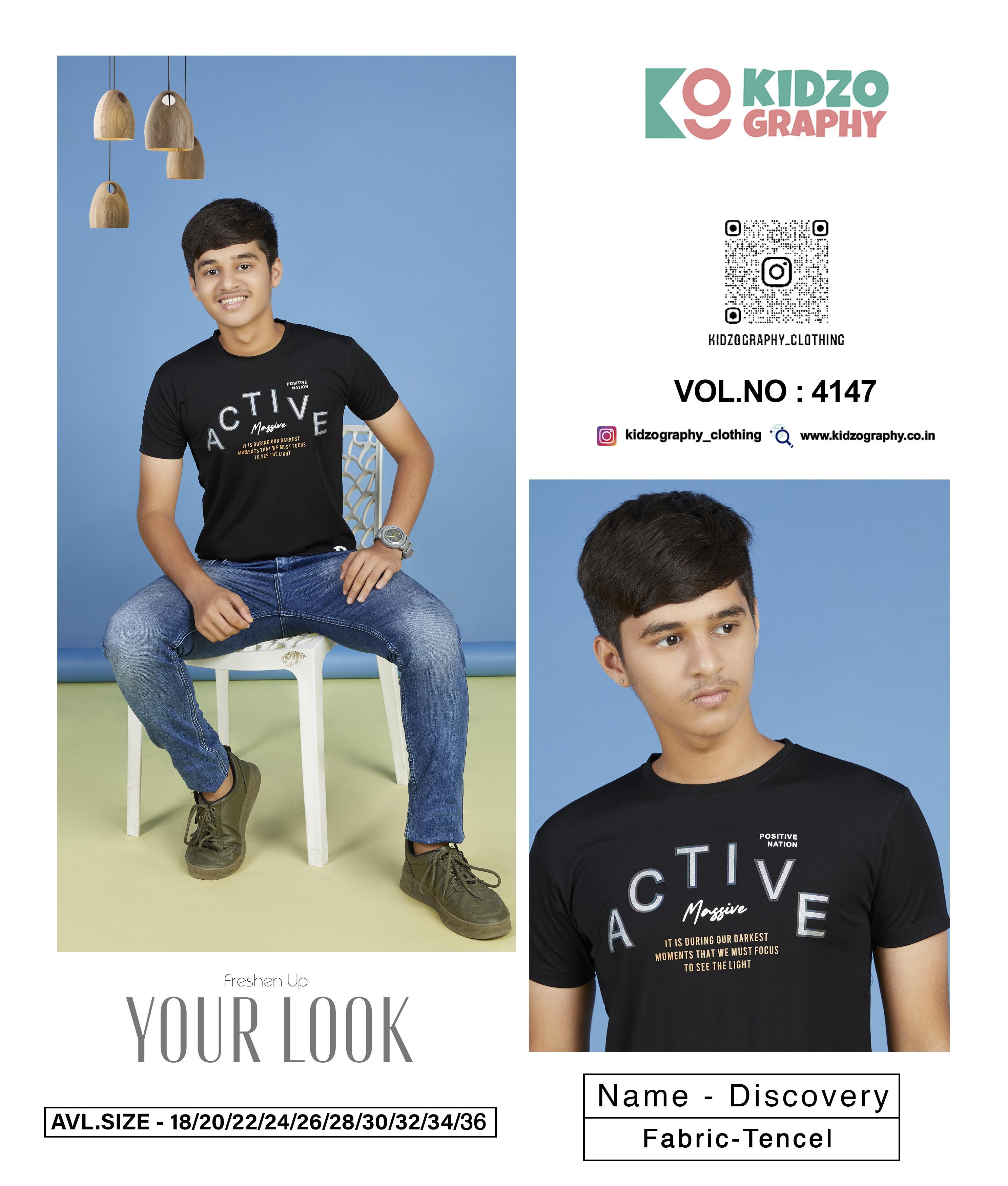 Kidzography Boy's Tencel Printed T-Shirt