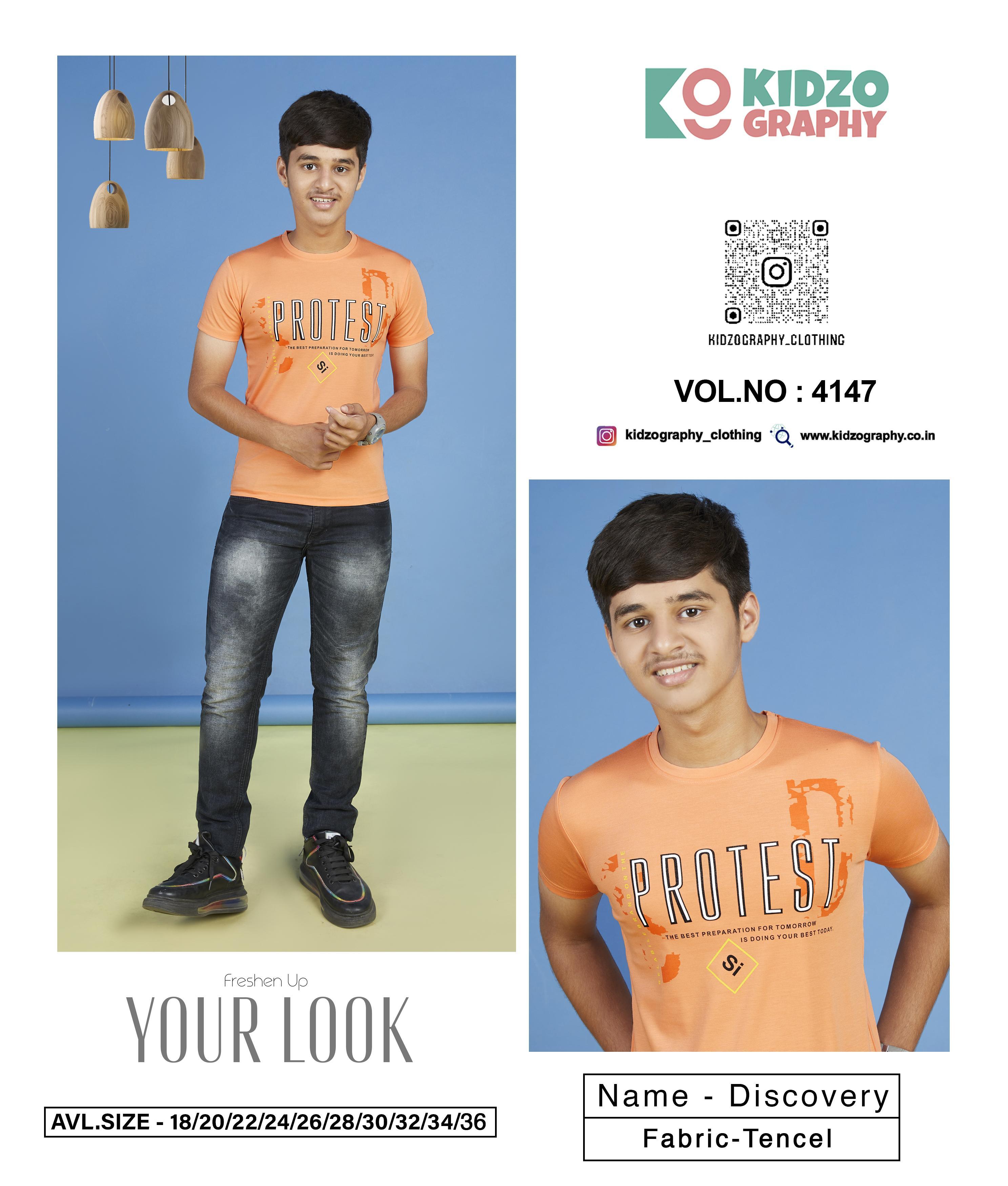 Kidzography Boy's Tencel Printed T-Shirt
