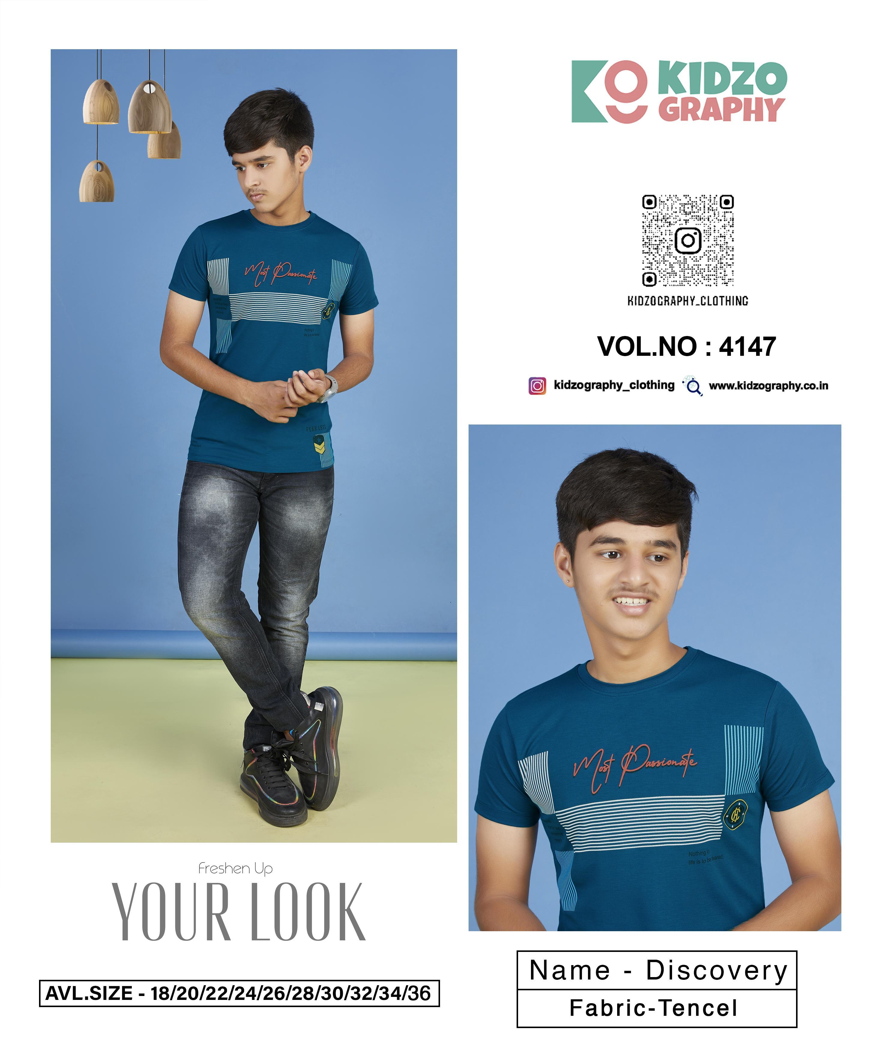 Kidzography Boy's Tencel Printed T-Shirt