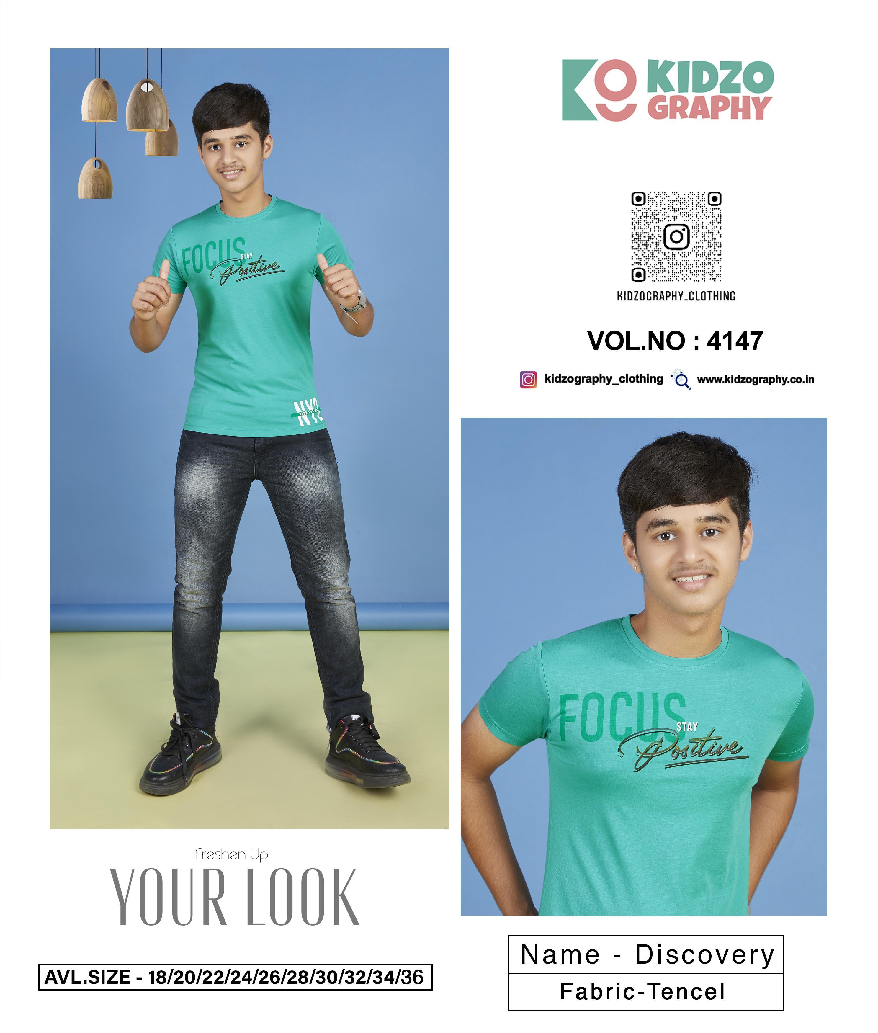Kidzography Boy's Tencel Printed T-Shirt
