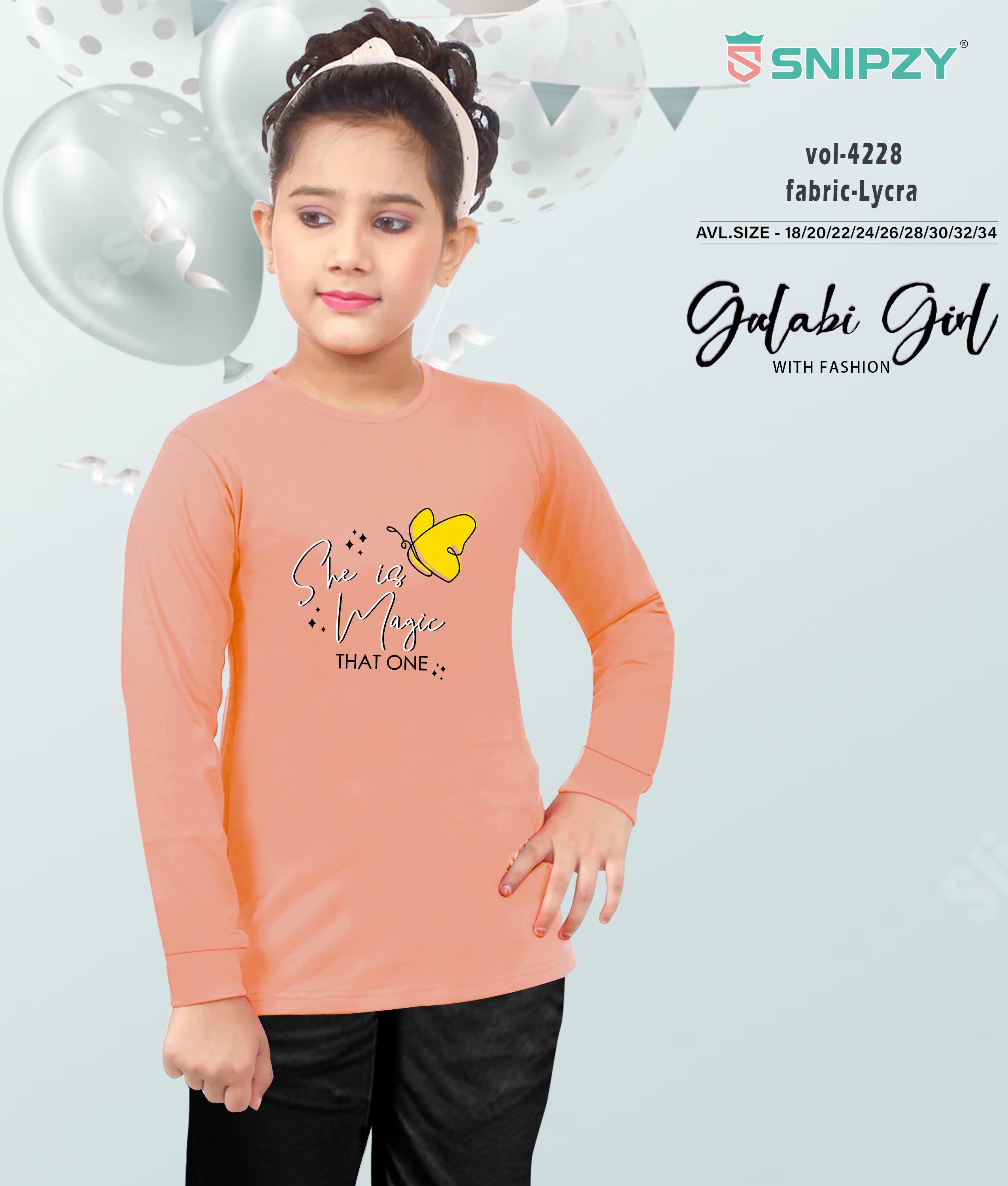 Snipzy Girl's Lycra FS RN T-Shirt